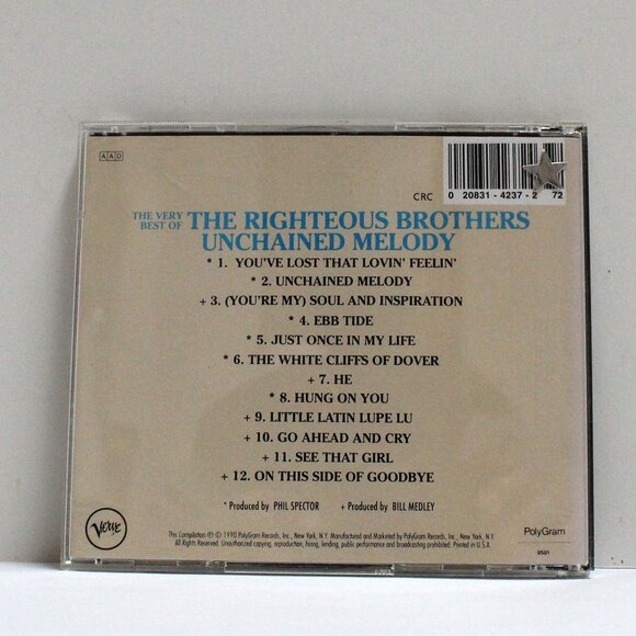 The Very Best of The Righteous Brothers Unchained Melody Music CD - Picture 2 of 6